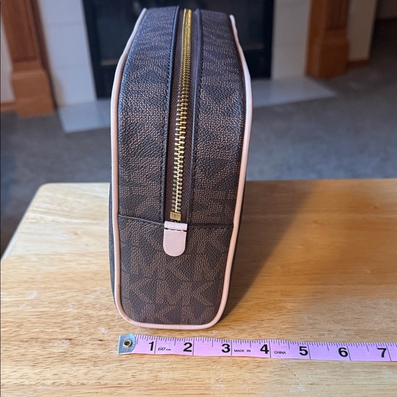 Michael Kors Dark Brown Toiletry Bag - Picture 3 of 7